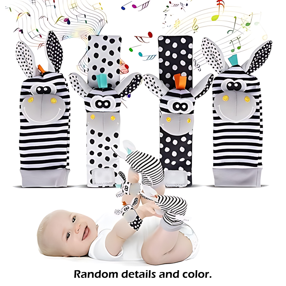 Newborn Gift Set - 4 teile/satz Baby, Kleinkind Handgelenk Rassel