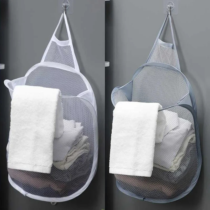 Baby Clothing Wardrobe - Hängende Wäsche korb faltbare Mesh Aufbewahrung