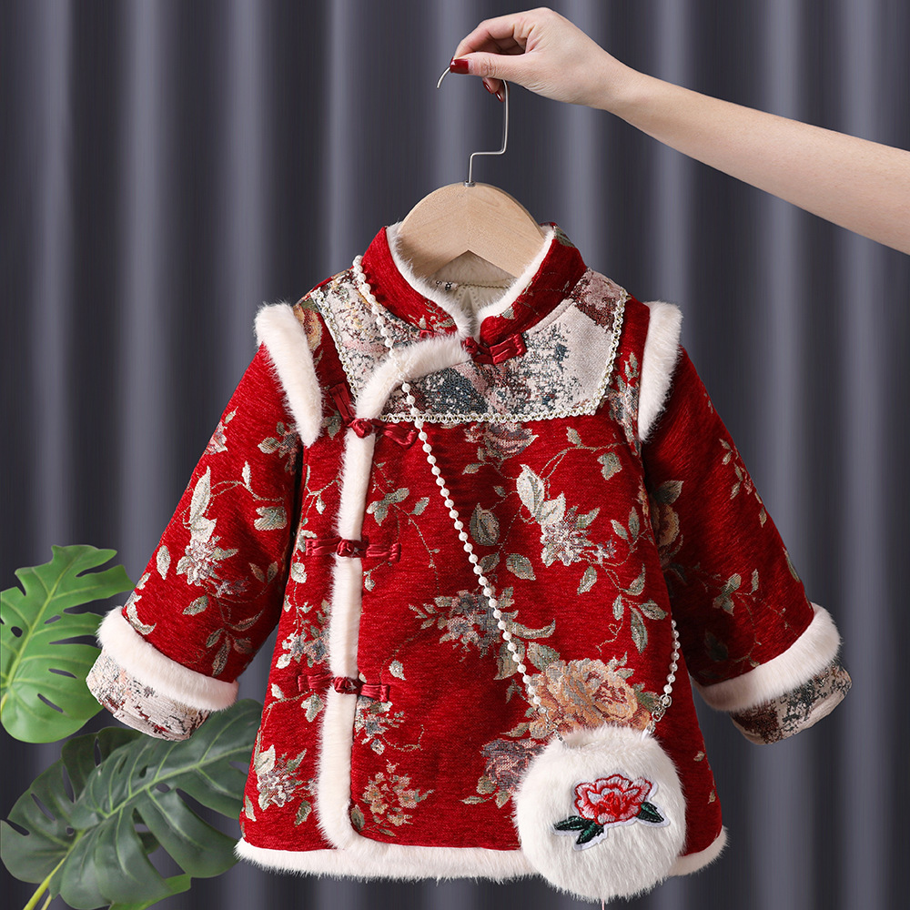 Baby Clothing Winter - Winter Baby Mädchen Hanfu Kinder Prinzessin