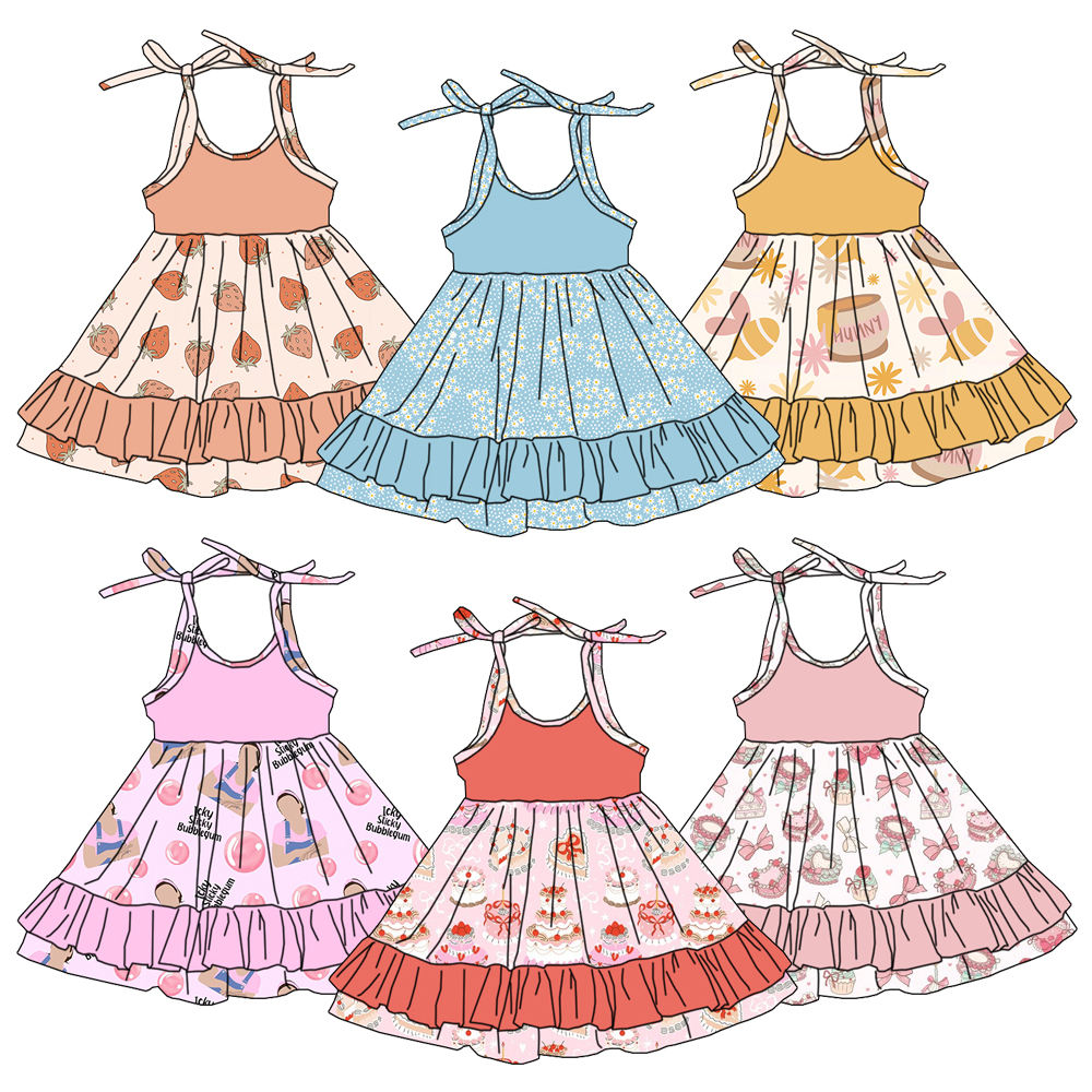 Baby Clothing Layers - Sommer-Babykleid für Mädchen mit Erdbeer-Print, niedliches