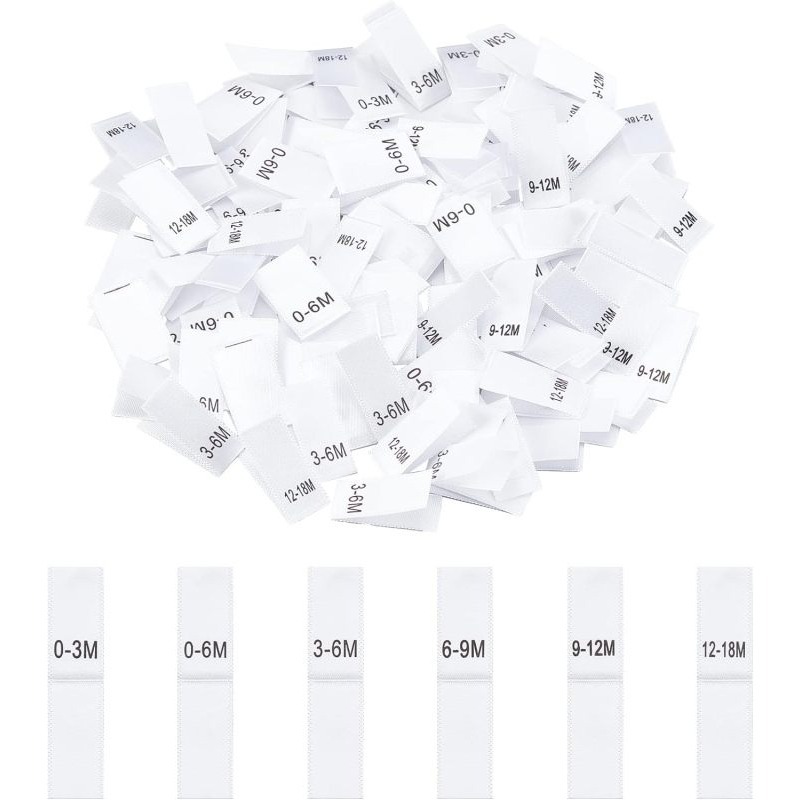 600 Stück Kleidung Monat Etike – Baby Clothing Labels Bewertung und Preis
