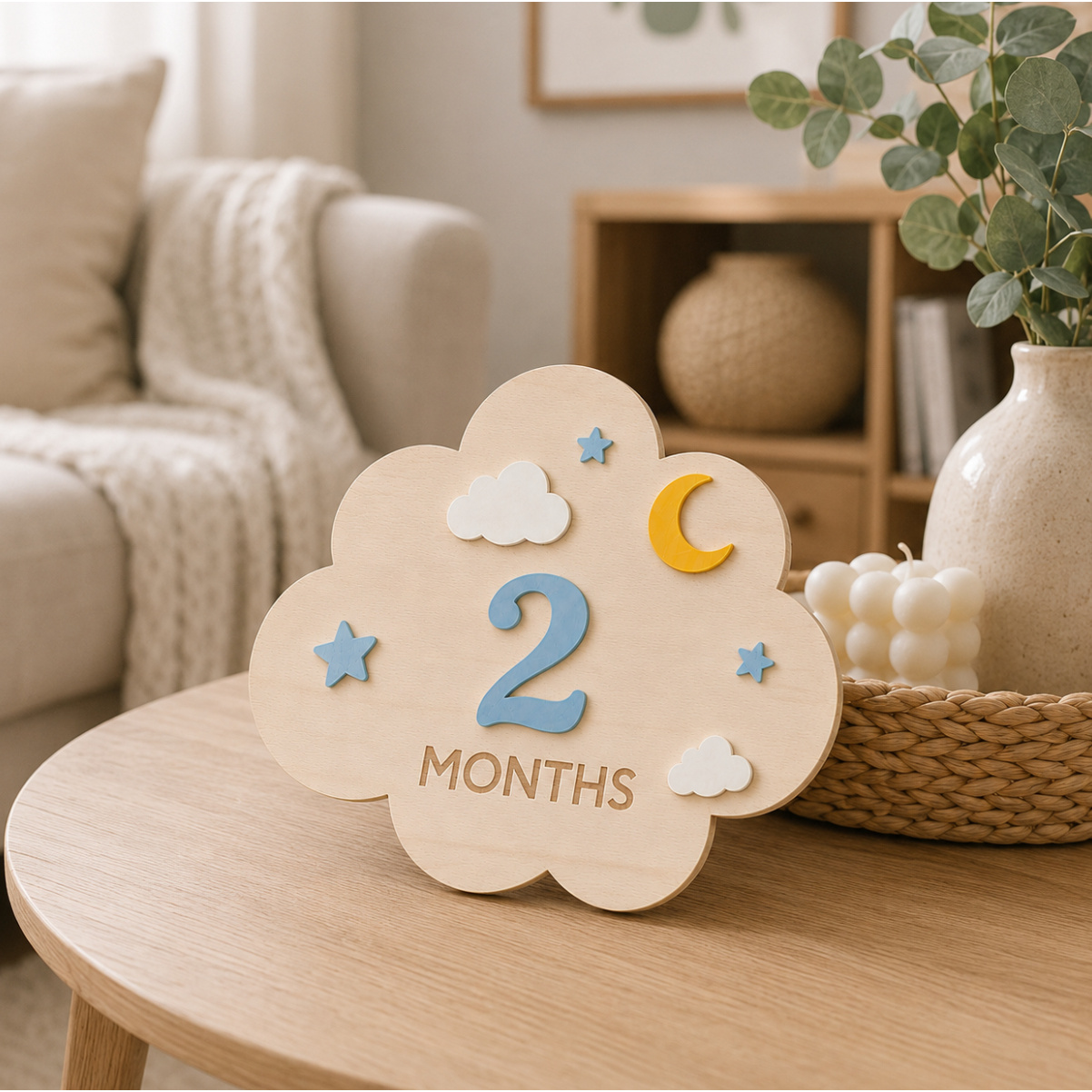 1-Set Holzkarten für die Monat – Newborn Gift Set Bewertung und Preis