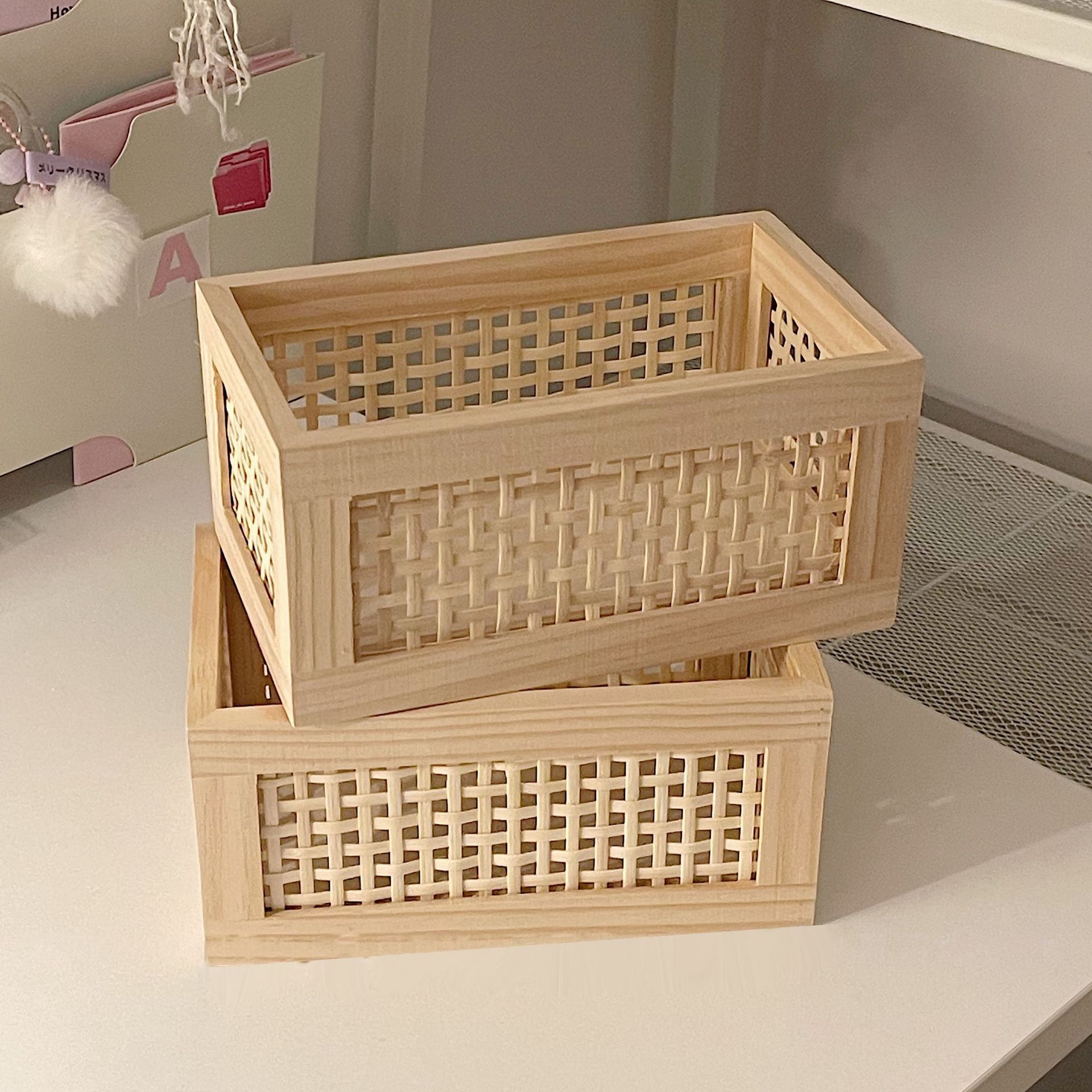 Retro Rattan Organizer Aufbewa – Baby Clothing Basket Bewertung und Preis