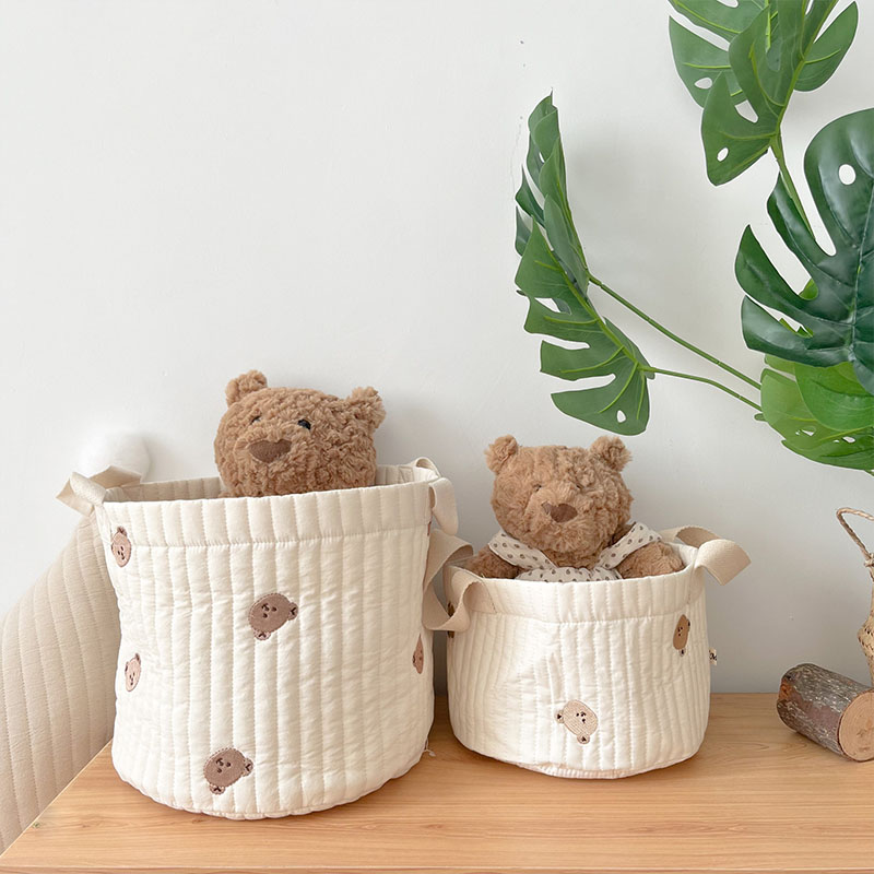 Beige Baumwolle Stickerei Baby – Baby Clothing Basket Bewertung und Preis