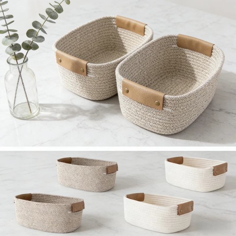 Gewebter Baumwollseil-Schreibt – Baby Clothing Basket Bewertung und Preis